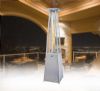 glass tube square pyramid outdoor patio heater